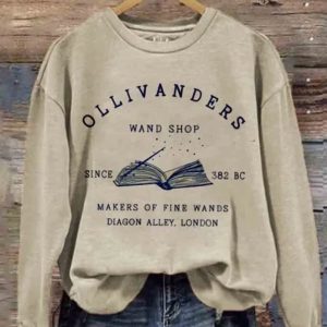 Ollivanders Wand Shop Wizard Book Shop Sweatshirt