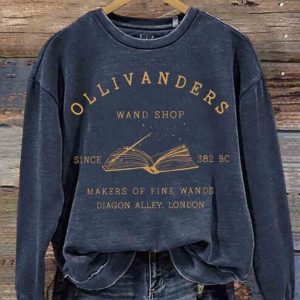 Ollivanders Wand Shop Wizard Book Shop Sweatshirt