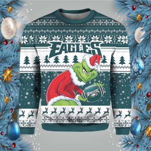 Philadelphia Eagles Grinch Christmas Sweater