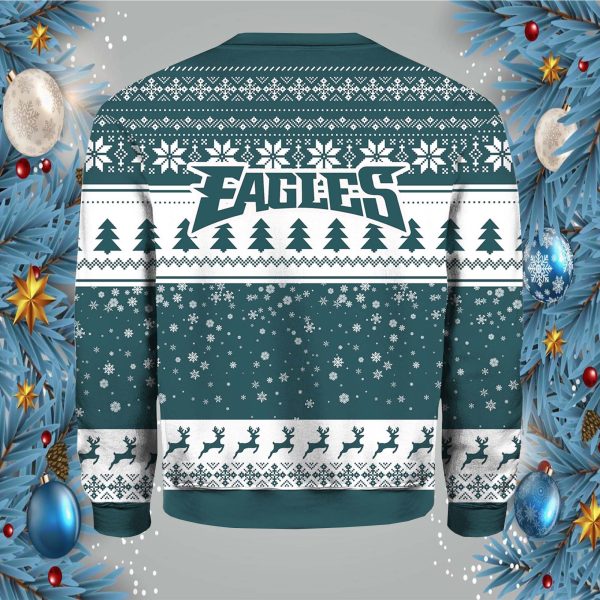 Philadelphia Eagles Grinch Christmas Sweater