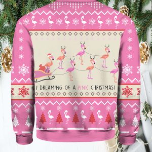 Pink Flamingo Christmas Sweater1