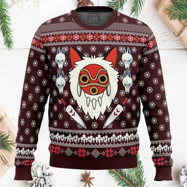 Princess Mononoke Ugly Christmas Sweater