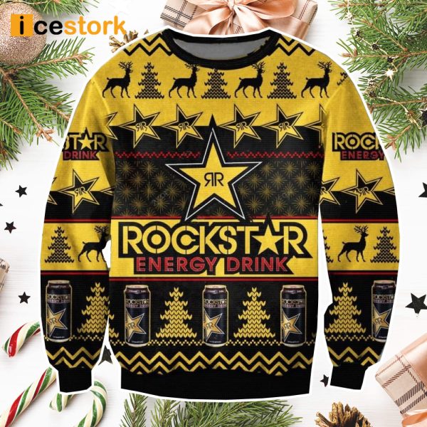 Rockstar Energy Drink Ugly Christmas Sweater