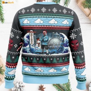 Sakonji Urokodaki Demon Slayer Ugly Christmas Sweater