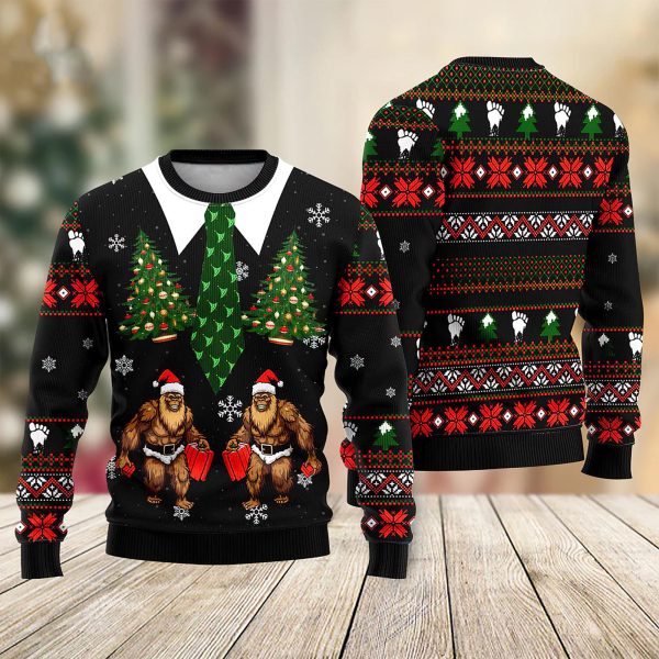Santa Bigfoot Funny Vest Costume Christmas Sweater