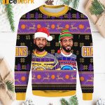 Santa Lebron James Basketball Legends Ugly Christmas Sweater