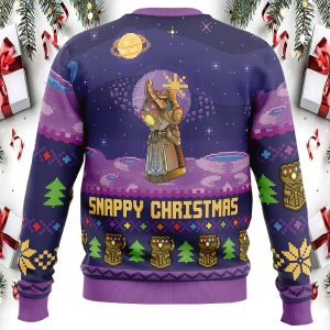 Snappy Christmas Infinity Gauntlet Marvel Ugly Christmas Sweater