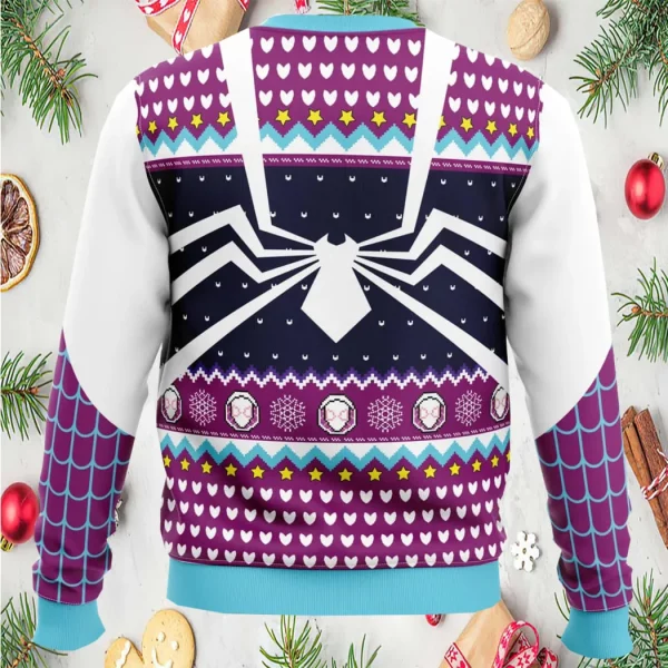 Spider Gwen Spider Verse Spiderman Marvel Ugly Christmas Sweater