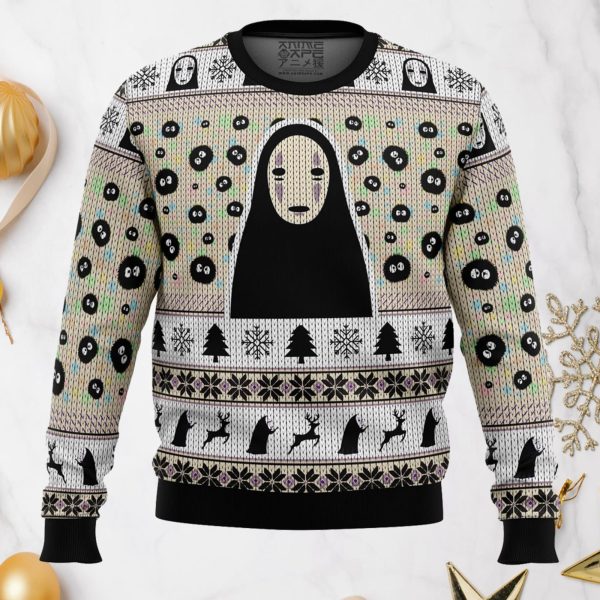 Spirited Away No Face Ugly Christmas Sweater