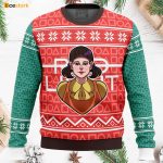 Squid Game Red Light Green Light Doll Ugly Christmas Sweater