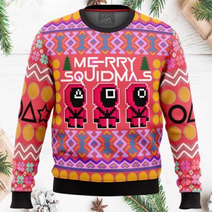 Squid Game Squidmas Ugly Christmas Sweater