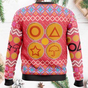 Squid Game Squidmas Ugly Christmas Sweater