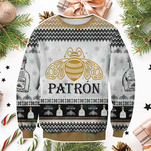 Tequila Patron Ugly Christmas Sweater