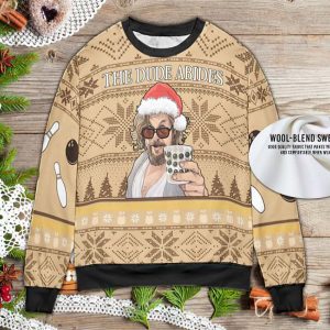 The Dude Abides Ugly Christmas sweater1