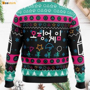 The Game is On Squid Game Christmas Sweater