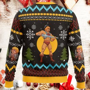 The Good Power Of Christmas He Man Ugly Christmas Sweater