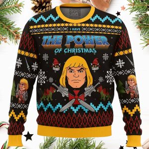 The Good Power Of Christmas He Man Ugly Christmas Sweater