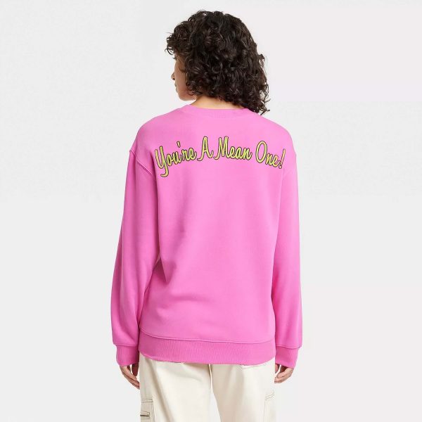 Pink The Grinch You’re A Mean One Sweatshirt