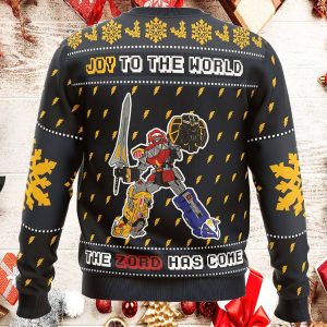 The Zord Has Come Power Rangers Ugly Christmas Sweater