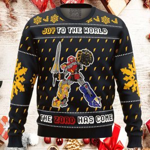 The Zord Has Come Power Rangers Ugly Christmas Sweater