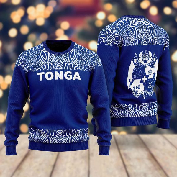 Tonga Polynesian Ugly Christmas Sweater