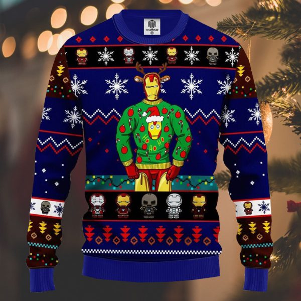 Tony Stark Ugly Christmas Sweater