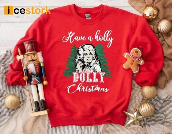 Vintage Have A Holly Dolly Christmas Sweatshirt