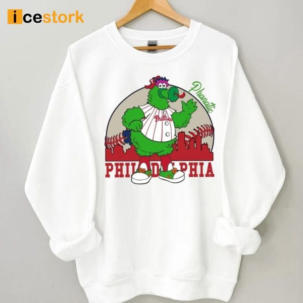 Vintage Phillie Phanatic Cartoon Sweatshirt