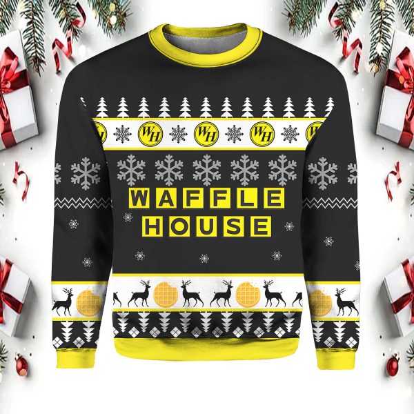Waffle House Christmas Sweater