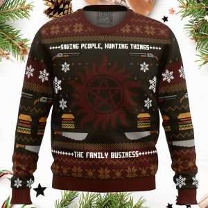 Winchester Christmas Supernatural Ugly Christmas Sweater