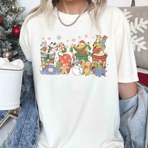 Winnie Pooh and Friends Christmas Drinks Shirt