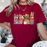 Winnie Pooh and Friends Christmas Drinks Shirt