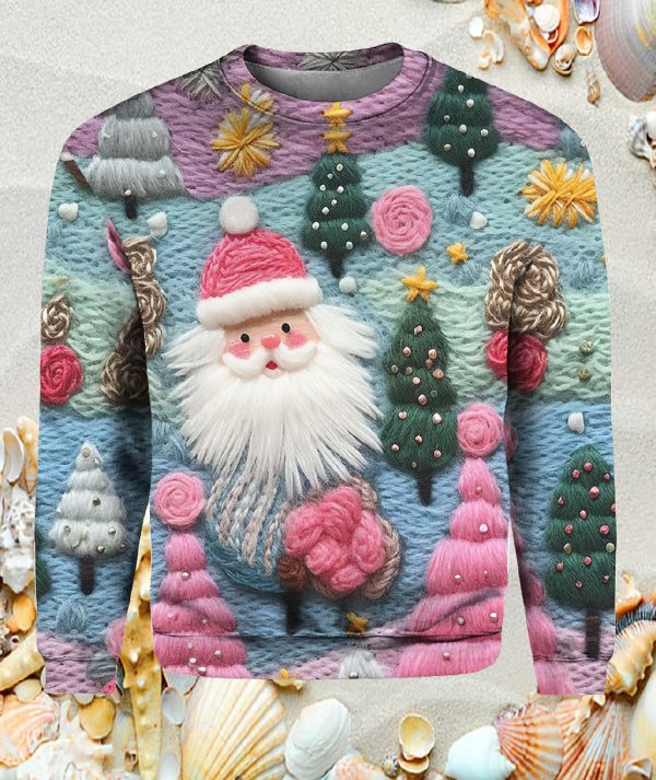 Women’s Christmas Santa Print Ugly Sweatshirt & Hoodie