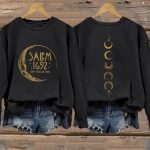 Women’s Halloween Salem 1692 They Missed One Print Sweatshirt