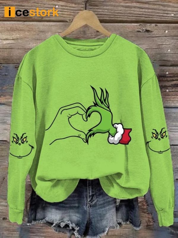 Women’s Love Christmas Print Casual Hoodie