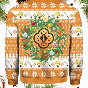 Zenitsu Agatsuma Demon Slayer Ugly Christmas Sweater 1