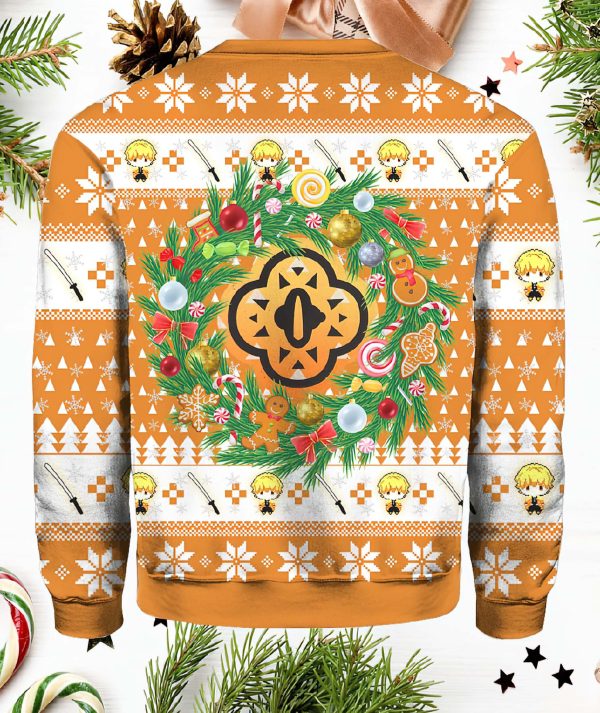 Zenitsu Agatsuma Ugly Christmas Sweater
