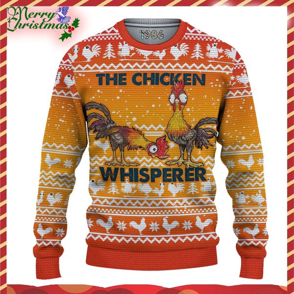 The Chicken Whisperer Ugly Christmas Sweater