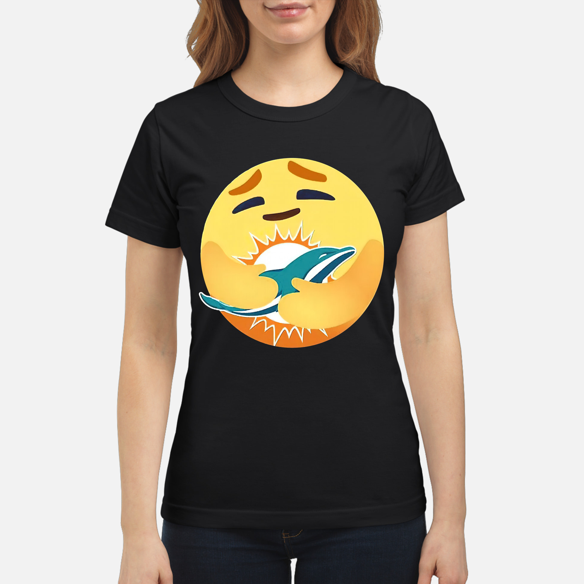 Miami Dolphins Emoji Shirt Ladies Tee