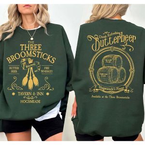 the three broomsticks print casual sweatshirt