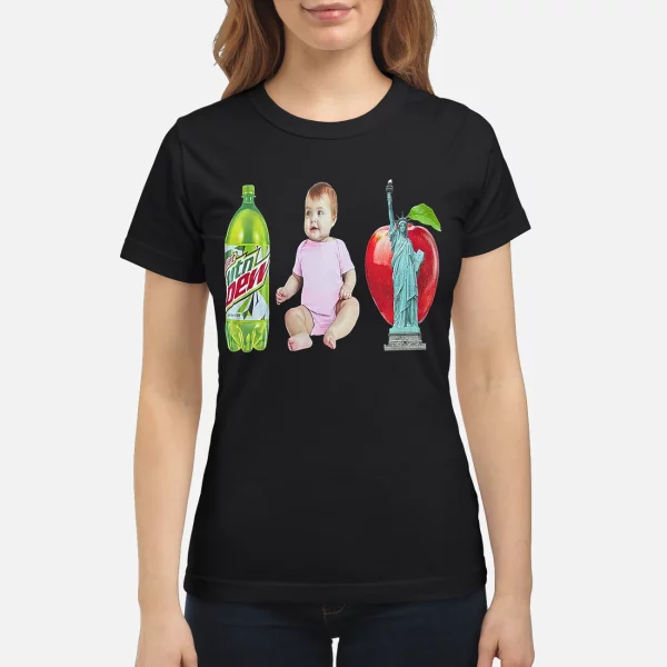 Mountain Dew Baby Statue Of Liberty Shirt