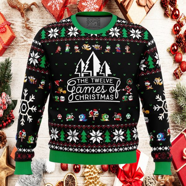 12 Games of Christmas Ugly Christmas Sweater