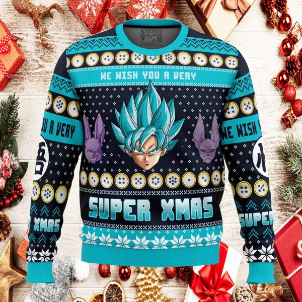 A Very Saiyan Christmas Ugly Christmas Sweater