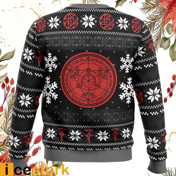 Alchemy Crossing Fullmetal Alchemist Ugly Christmas Sweater