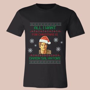 All I Want For Christmas Is Damon Salvatore Sweatshirt