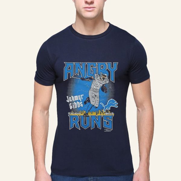 Angry Runs Lions Jahmyr Gibbs Shirt