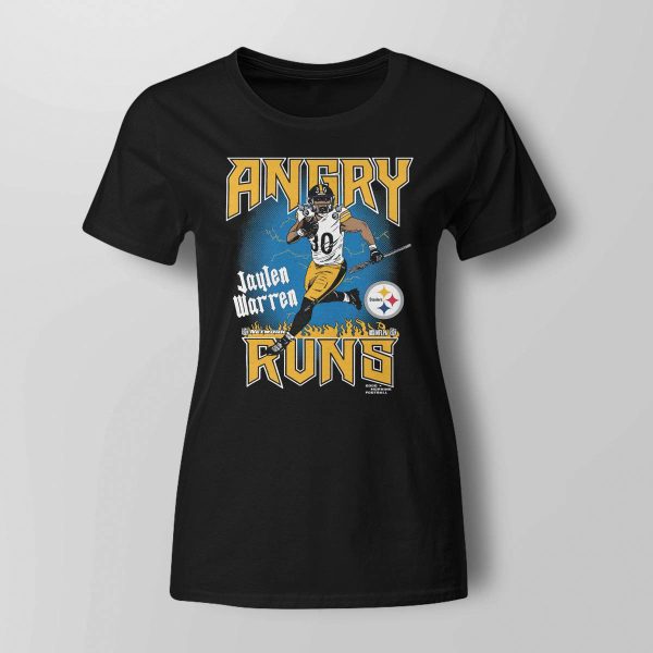 Angry Runs Steelers Jaylen Warren Shirt