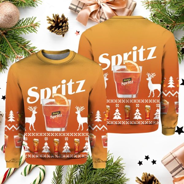 Aperol Spritz Ugly Christmas Sweater
