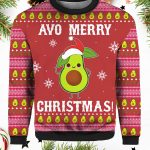 Avocado Avo Merry Christmas Sweater