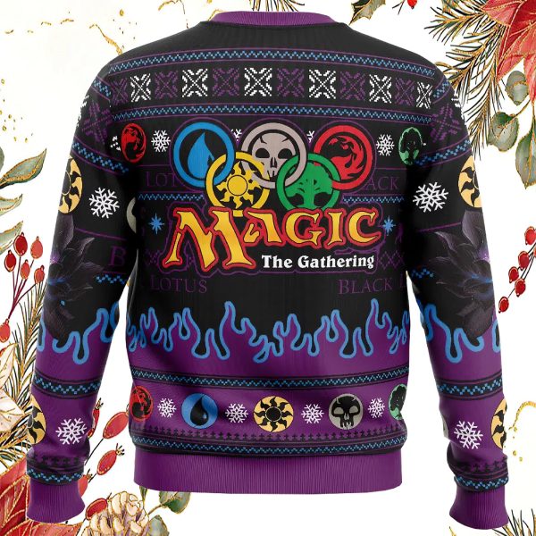 Black Lotus Magic the Gathering Ugly Christmas Sweater
